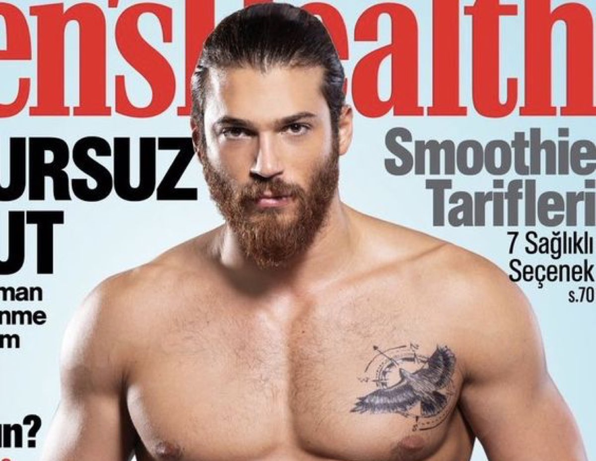 Can Yaman sulla copertina di Men's Health Turchia e gli esercizi per restare in forma