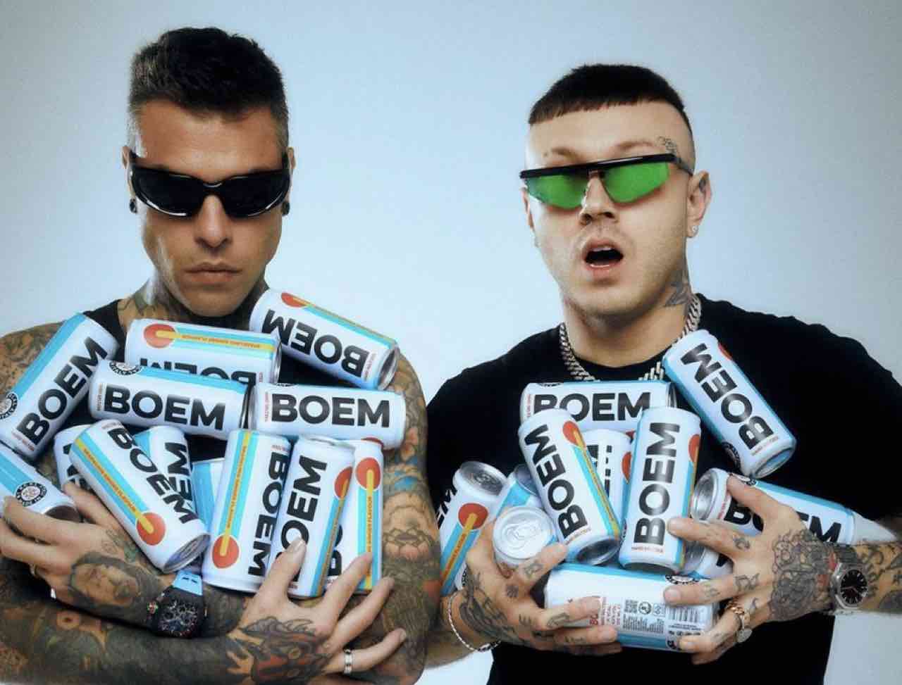 Quanto costa BOEM la bevanda di Fedez e Lazza: gusti e data di uscita