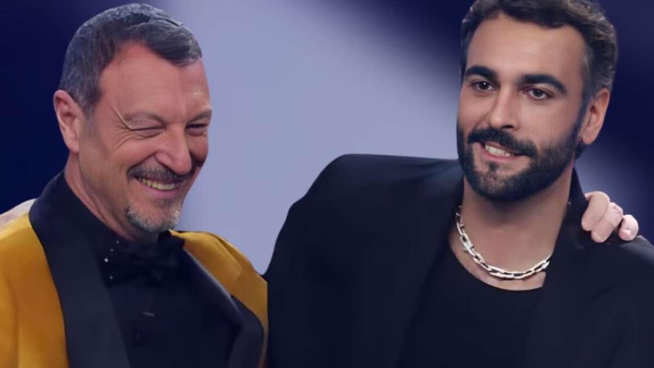 Abito stilista Marco Mengoni Sanremo 24 prima serata: chi lo veste